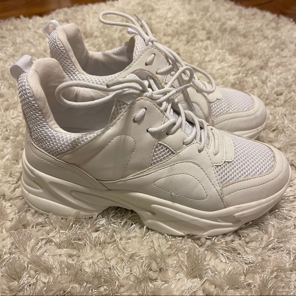 Steve Madden White Movement Sneakers